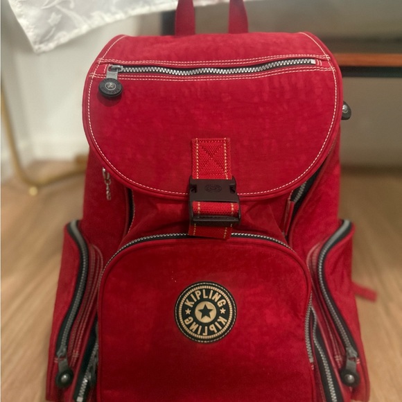 Kipling Red Wheeled/Backpack - Picture 2 of 10